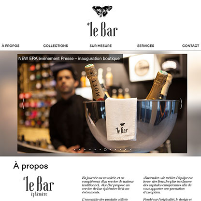 Création d'un site Internet pour #LeBar